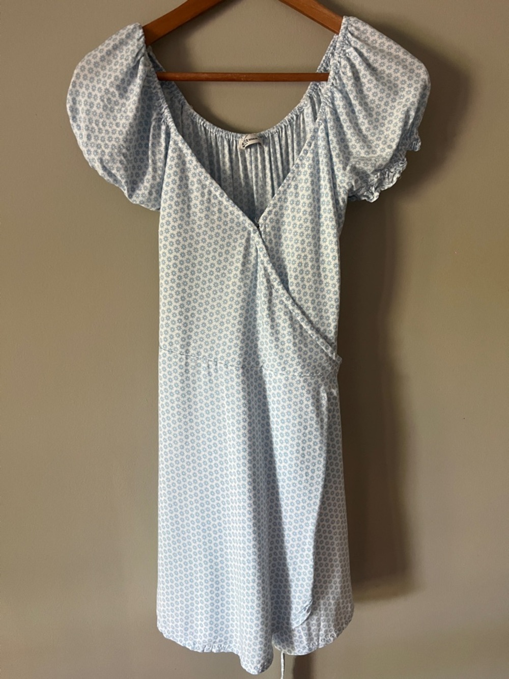 Hollister Light Blue Floral Asymmetrical Dress